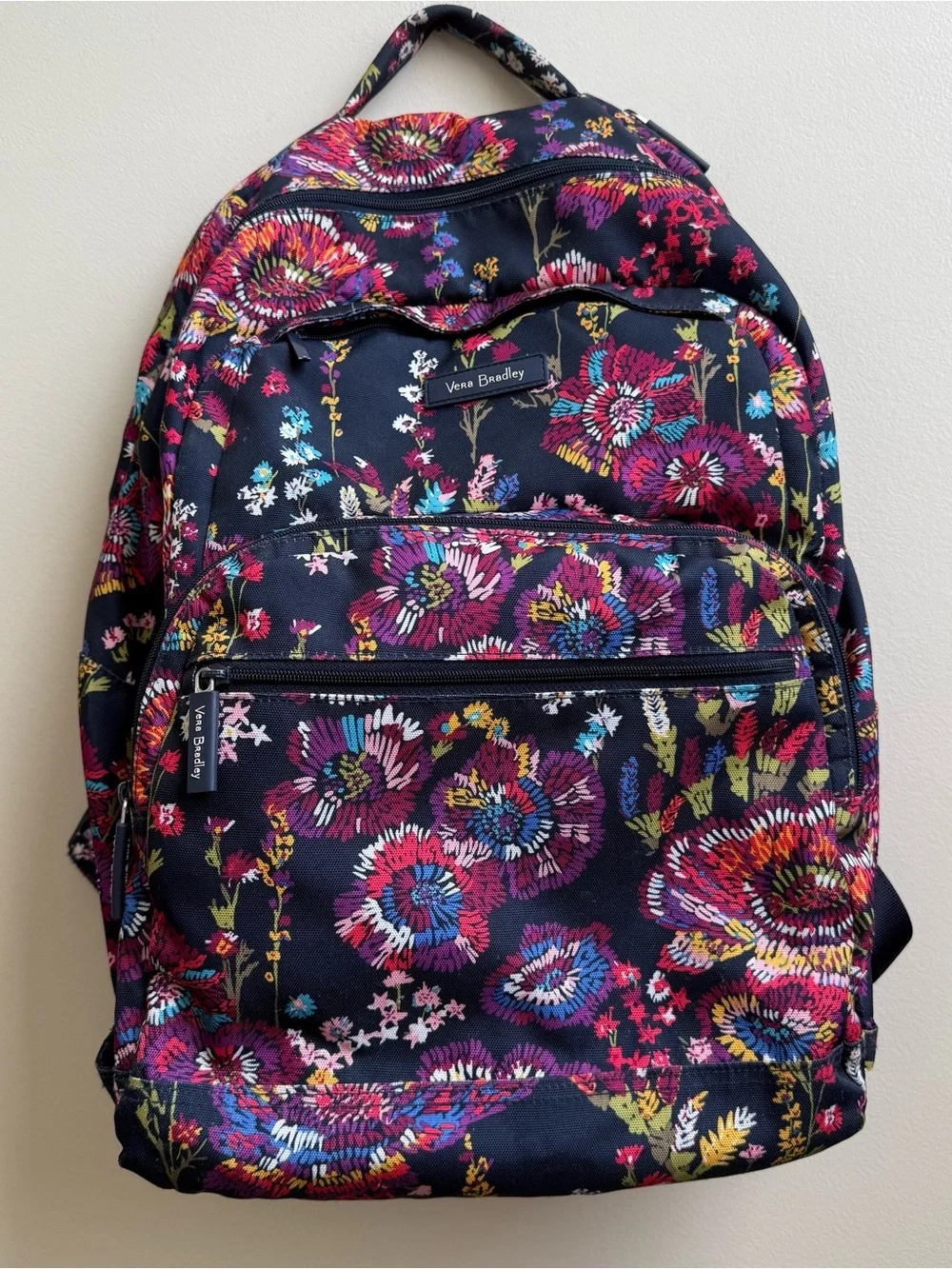 Vera Bradley Essential Backpack Midnight Wildflowers floral